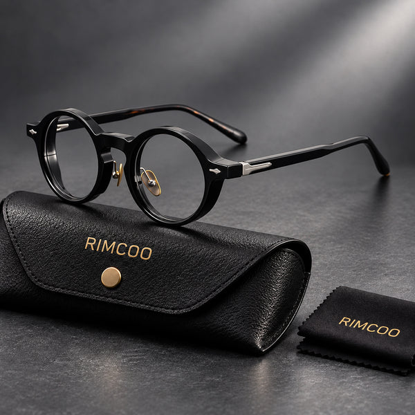 Rimcoo Vintage Acetate Round Eyeglass Frames