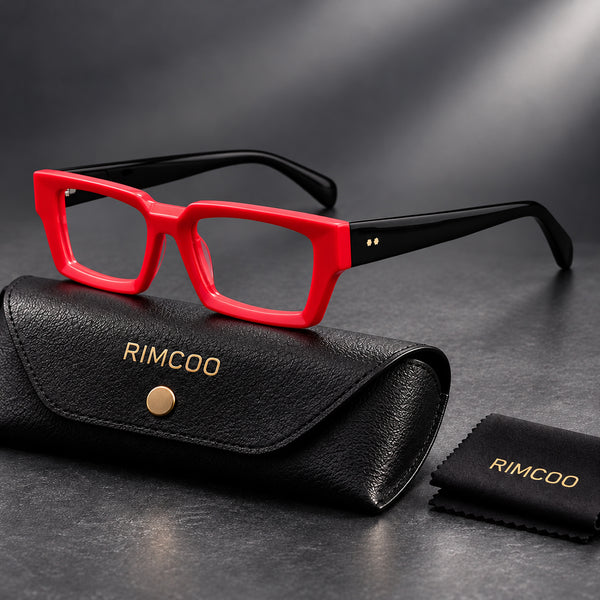 Rimcoo Acetate Rectangle Eyeglass Frames