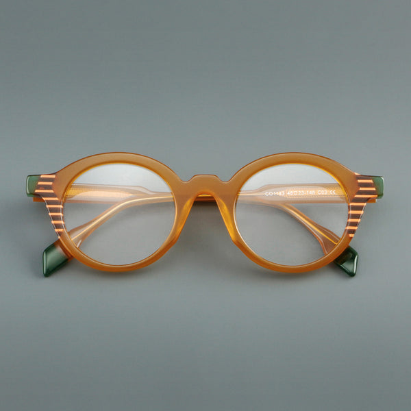 Rimcoo Vintage Acetate Round Eyeglass Frames