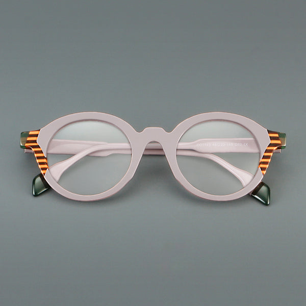 Rimcoo Vintage Acetate Round Eyeglass Frames