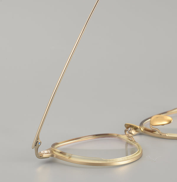 Rimcoo Lightweight Titanium Acetate Round Eyeglass Frames