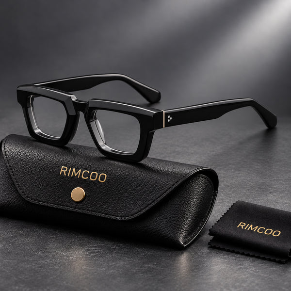 Rimcoo Vintage Acetate Square Eyeglass Frames