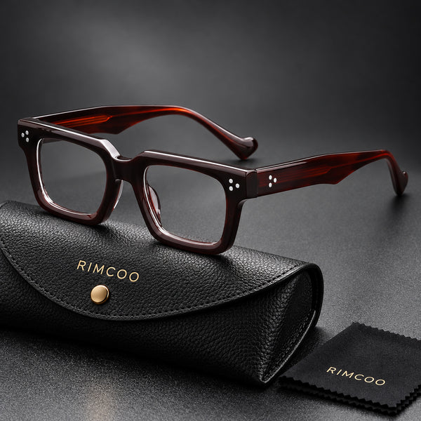 Rimcoo Acetate Square Eyeglass Frames