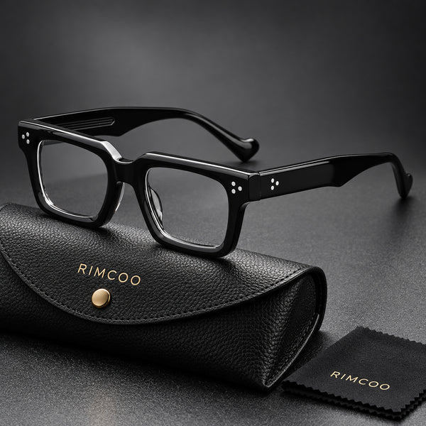 Rimcoo Acetate Square Eyeglass Frames