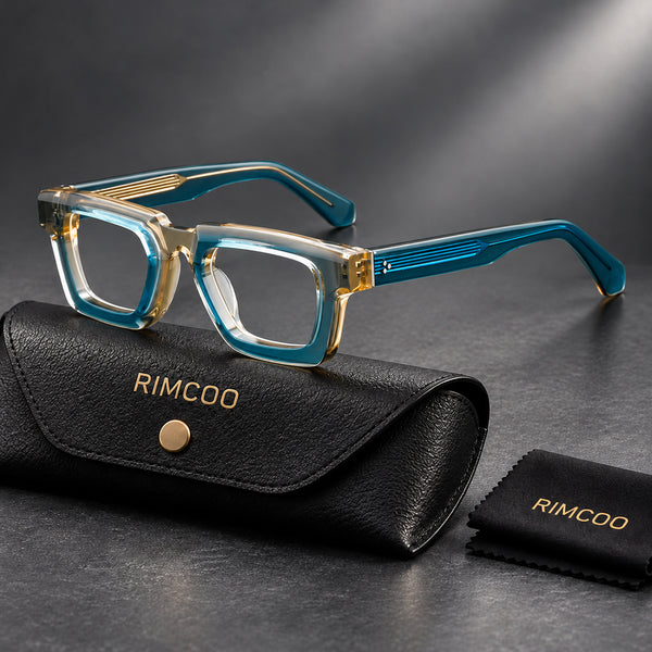 Rimcoo Vintage Acetate Square Eyeglass Frames
