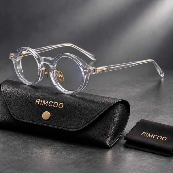Rimcoo Vintage Acetate Round Eyeglass Frames