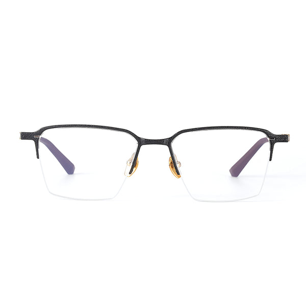 Rimcoo Titanium Semi-Rimless Eyeglass Frames