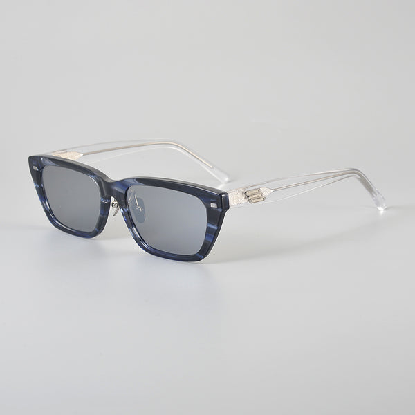 Rimcoo Bold Acetate Rectangle Sunglasses