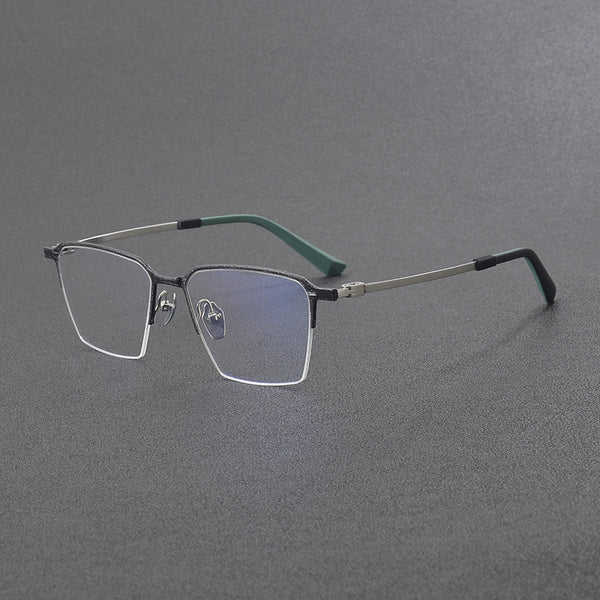 Rimcoo Titanium Semi-Rimless Eyeglass Frames