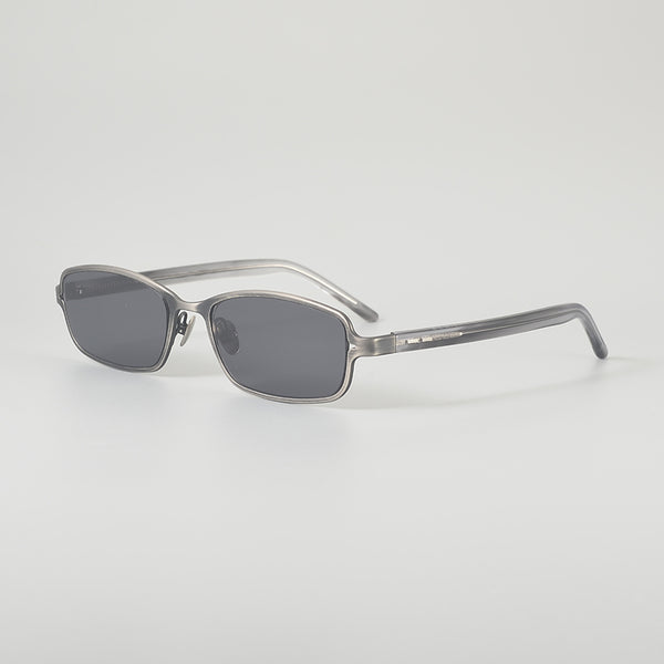 Rimcoo Titanium Acetate Rectangle Sunglasses