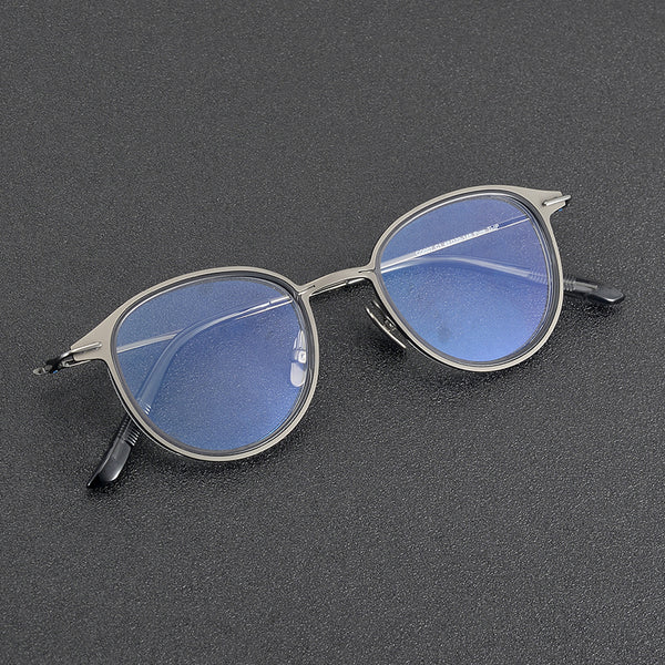 Rimcoo Lightweight Titanium Acetate Round Eyeglass Frames