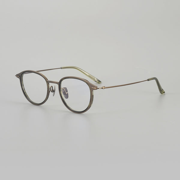 Rimcoo Lightweight Titanium Acetate Round Eyeglass Frames