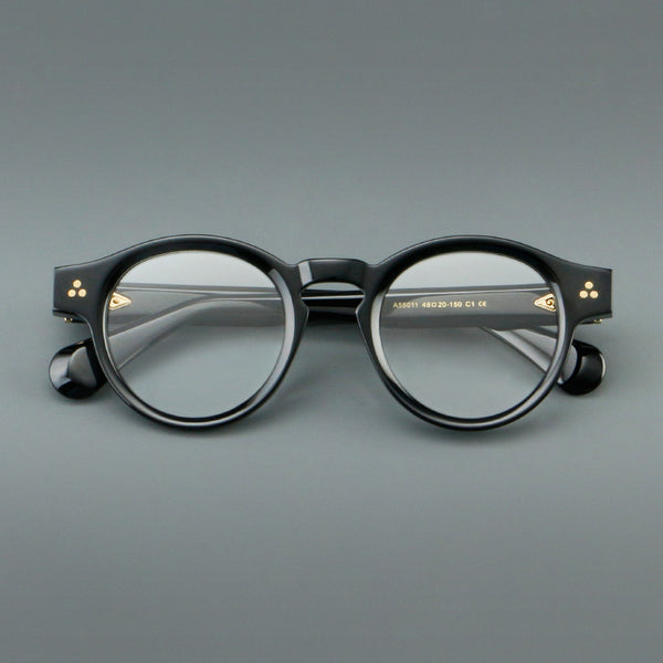 Rimcoo Acetate Round Eyeglass Frames