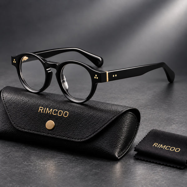 Rimcoo Acetate Round Eyeglass Frames