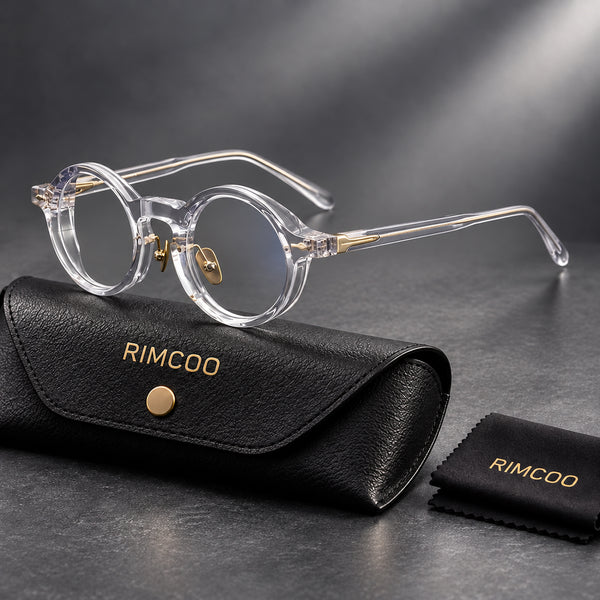 Rimcoo Vintage Acetate Round Eyeglass Frames