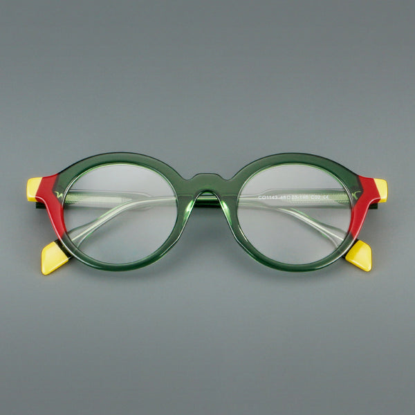 Rimcoo Vintage Acetate Round Eyeglass Frames
