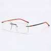Rimcoo Lightweight Titanium Rimless Rectangle Eyeglasses