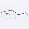 Rimcoo Lightweight Titanium Rimless Rectangle Eyeglasses