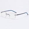 Rimcoo Lightweight Titanium Rimless Narrow Rectangle Eyeglasses