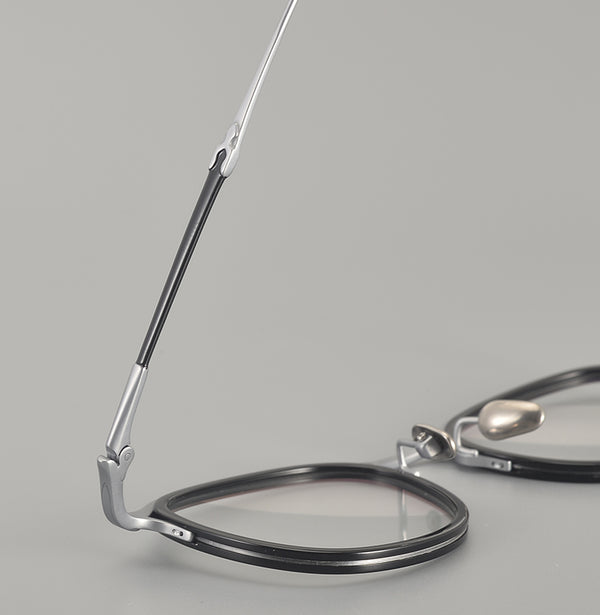 Rimcoo Lightweight Titanium Acetate Round Eyeglass Frames