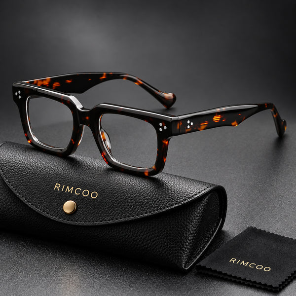 Rimcoo Acetate Square Eyeglass Frames