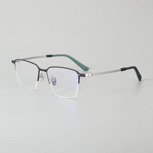Rimcoo Titanium Semi-Rimless Eyeglass Frames