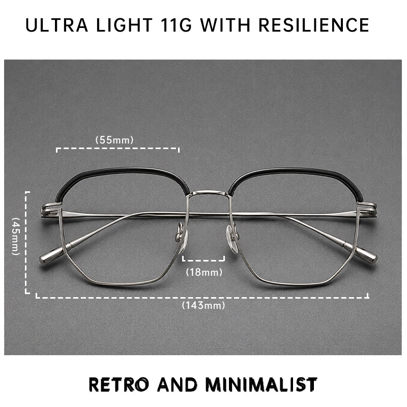 Rimmoo Vintage Titanium Eyeglasses Frame