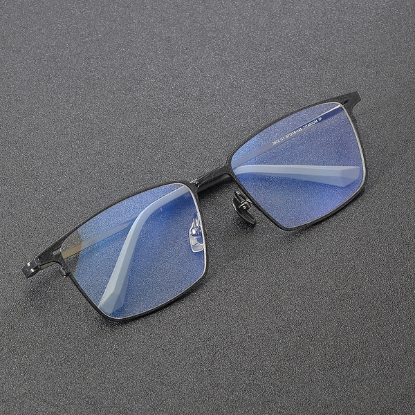 Rimcoo Titanium Rectangle Eyeglass Frames