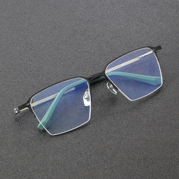 Rimcoo Titanium Semi-Rimless Eyeglass Frames