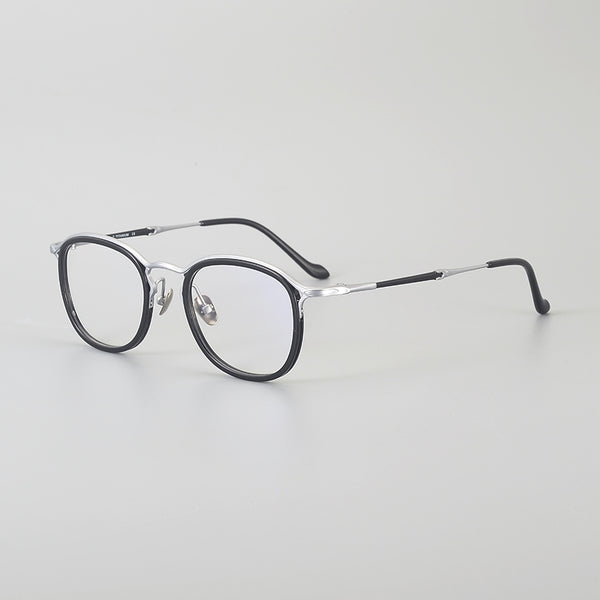 Rimcoo Lightweight Titanium Acetate Round Eyeglass Frames