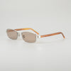 Rimcoo Titanium Acetate Rectangle Sunglasses