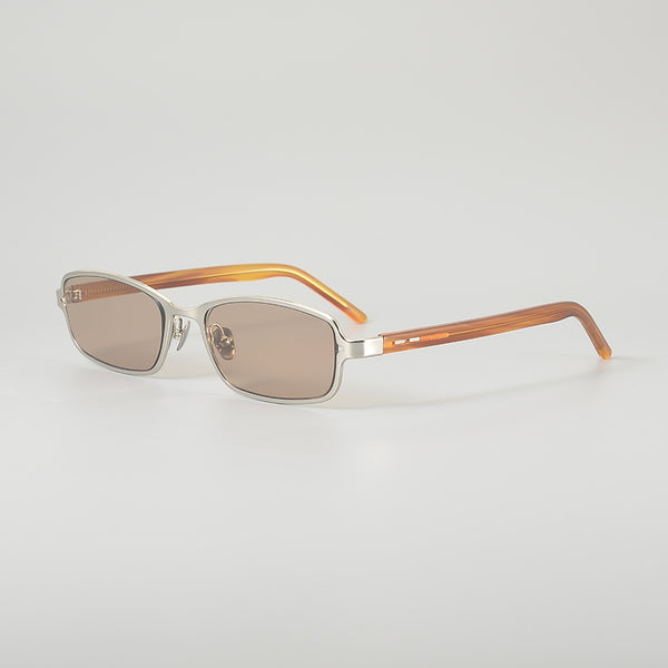 Rimcoo Titanium Acetate Rectangle Sunglasses