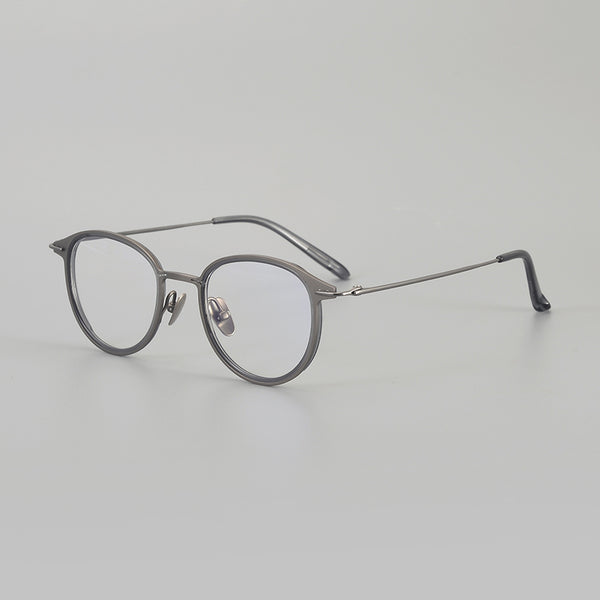 Rimcoo Lightweight Titanium Acetate Round Eyeglass Frames