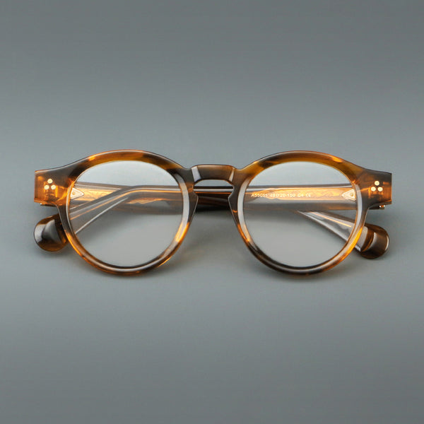 Rimcoo Acetate Round Eyeglass Frames